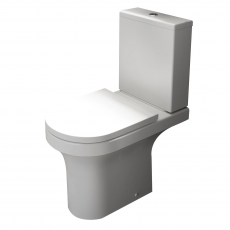 Prestige Ozone Rimless Close Coupled Toilet with Push Button Cistern - Soft Close Seat