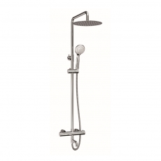 Prestige Plan Thermostatic Bar Mixer Shower with Shower Kit and Bath Filler Spout + Fixed Head