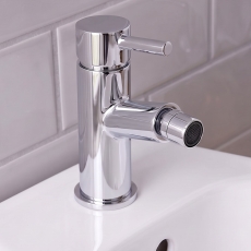 Prestige Plan Mono Bidet Mixer Tap with Pop Up Waste - Chrome