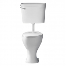 Prestige Proton Low Level Toilet with Bottom Feed Lever Cistern - Soft Close Seat