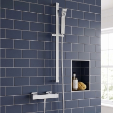 Prestige Pure Thermostatic Bar Shower with Adjustable Slide Rail Kit