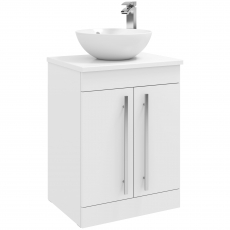 Prestige Purity 600mm 2-Door Floor Standing Countertop Vanity Unit