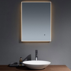 Prestige Seattle Rectangular LED Mirror with Demister Pad and Touch Sensor 700mm H x 500mm W
