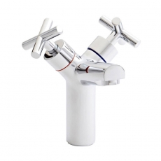 Prestige Times Branch Mono Basin Mixer Tap with Click Waste Dual Handle - Chrome