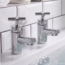 Prestige Times Bath Taps Pair Chrome