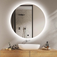 Prestige Tucson Back-Lit LED Bathroom Mirror with Touch Sensor and Diameter 600mm