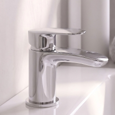 Prestige Verve Mini Mono Basin Mixer Tap with Click Waste - Chrome