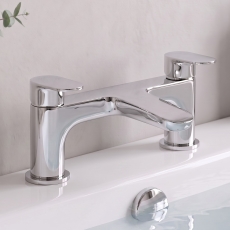 Prestige Verve Bath Filler Tap Pillar Mounted - Chrome