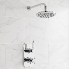 Prestige Viktory Thermostatic Dual Concealed Shower with Round Head