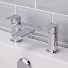 Prestige Visage Bath Filler Tap Pillar Mounted - Chrome