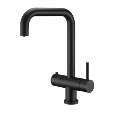 Prima 3 in 1 Hot Kitchen Sink Mixer Tap - Matt Black