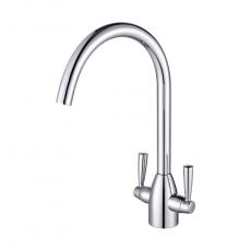 Prima Chelsea Dual Lever Kitchen Sink Mixer Tap - Chrome