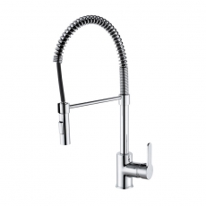 Prima Professional Single Lever Spray Pull Out Kitchen Sink Mixer Tap - Chrome