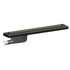Purus Living Linear Parallel Wet Floor Drain 800mm Wide Stainless Steel Tile Grate