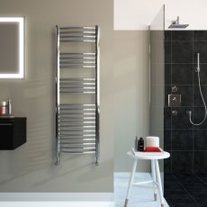 Radox Premier XL Curved Stainless Steel Heated Ladder Towel Rail