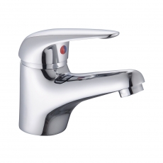 RAK Basic Mono Basin Mixer Tap with Clicker Waste - Chrome