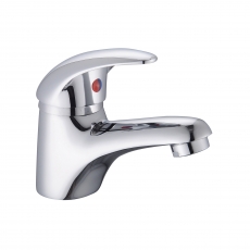 RAK Basic Small Mono Basin Mixer Tap with Clicker Waste - Chrome