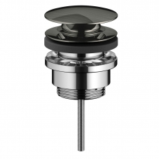 RAK Acrylic Universal Clicker Basin Waste - Brushed Nickel