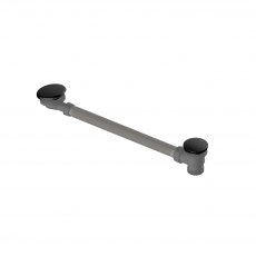 RAK Clicker Bath Waste - Matt Black