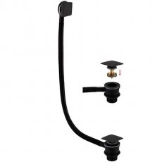 RAK Square Clicker Bath Waste - Black