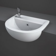RAK Compact Semi-Recessed Basin 450mm Wide - 1 LH Tap Hole