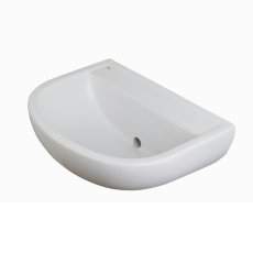 RAK Compact Special Needs HO Cloakroom Basin 500mm Wide - 0 Tap Hole