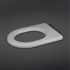 RAK Compact Special Needs Seat In White For Close Coupled And BTW Special Needs WC Pan Without Lid