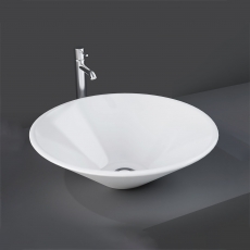 RAK Cone Sit-On Countertop Basin 380mm Wide - 0 Tap Hole