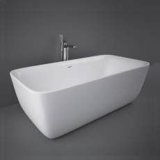 RAK Contour Freestanding Square Bath 1800mm x 800mm - Alpine White
