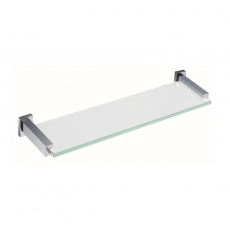RAK Cubis Glass Shelf 467mm Wide - Chrome