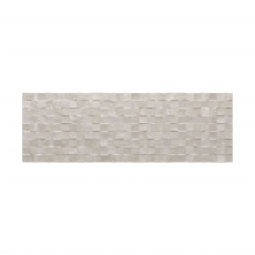 RAK Cumbria Ceramic Wall Tiles 300mm x 600mm - Matt Cubic Decor Oyster (Box of 8)