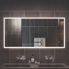 RAK Cupid Landscape LED Mirror with Switch and Demister Pad 600mm H x 1000mm W Illuminated