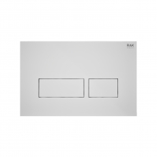 RAK Ecofix Rectangular Dual Flush Plates - Matt White