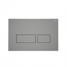 RAK Ecofix Rectangular Dual Flush Plates - Matt Grey