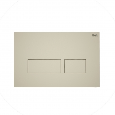 RAK Ecofix Rectangular Dual Flush Plates - Matt Greige