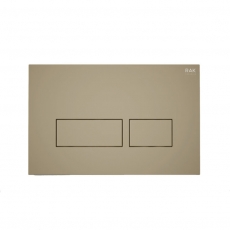 RAK Ecofix Rectangular Dual Flush Plates - Matt Cappuccino