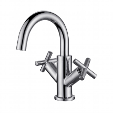 RAK Ella Mono Basin Mixer Tap Dual Handle - Chrome