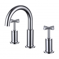 RAK Ella 3-Hole Bath Filler Tap Deck Mounted - Chrome