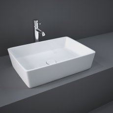 RAK Feeling Rectangular Countertop Wash Basin 500mm Wide - Alpine White