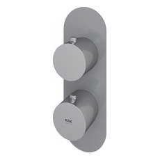 RAK Feeling Thermostatic Round Single Outlet Concealed Shower Valve - Grey