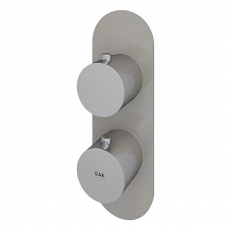 RAK Feeling Thermostatic Round Single Outlet Concealed Shower Valve - Cappuccino