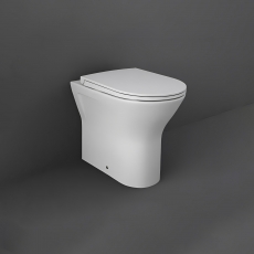 RAK Feeling Rimless Back to Wall Toilet with Soft Close Seat - Matt White