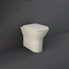 RAK Feeling Rimless Back to Wall Toilet with Soft Close Seat - Matt Greige