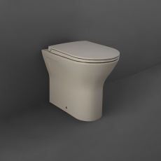 RAK Feeling Rimless Back to Wall Toilet with Soft Close Seat - Matt Cappuccino