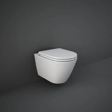 RAK Feeling Rimless Wall Hung Toilet with Soft Close Seat - Matt White