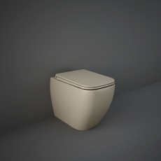 RAK Feeling Rimless Back to Wall Toilet 525mm Projection with Soft Close Seat - Matt Cappuccino