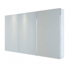 RAK Gemini 3-Door Mirrored Bathroom Cabinet 700mm H x 1200mm W - Stainless Steel