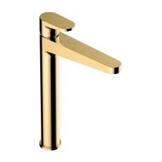 RAK Ischia Tall Basin Mixer Tap Without Waste - Brushed Gold