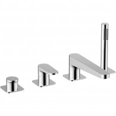 RAK Ischia 4-Hole Bath Shower Mixer Tap Pillar Mounted - Chrome