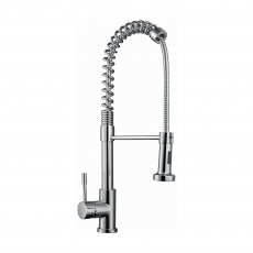 RAK Rome Pull Out Kitchen Sink Mixer Tap Side Lever - Chrome